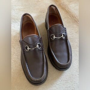 Gucci Classic Women's Dark Brown Leather Loafers